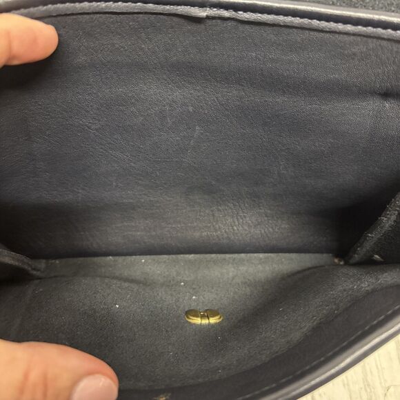 Womens Vintage Coach 9812 Dark Navy Handbag - Picture 11 of 14